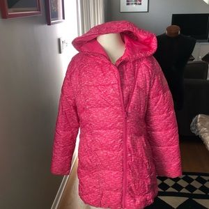 Pink gap midweight jacket size girls large (10-11)